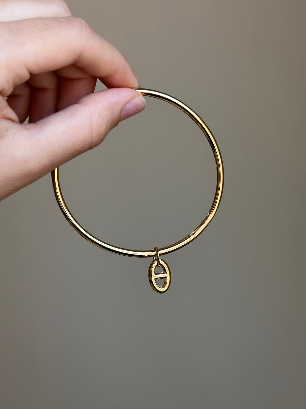 Jonc breloque maille marine