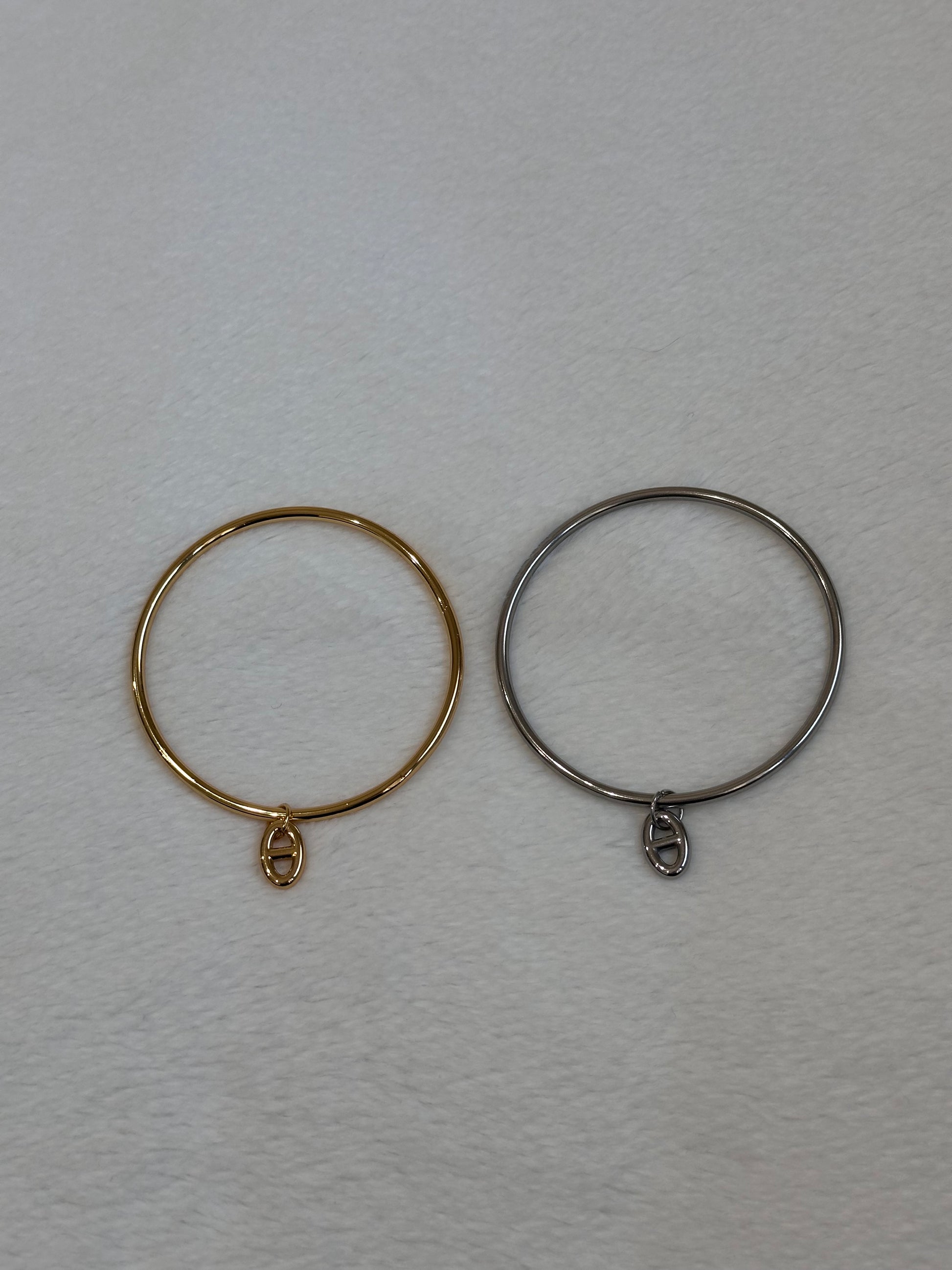 Jonc breloque maille marine