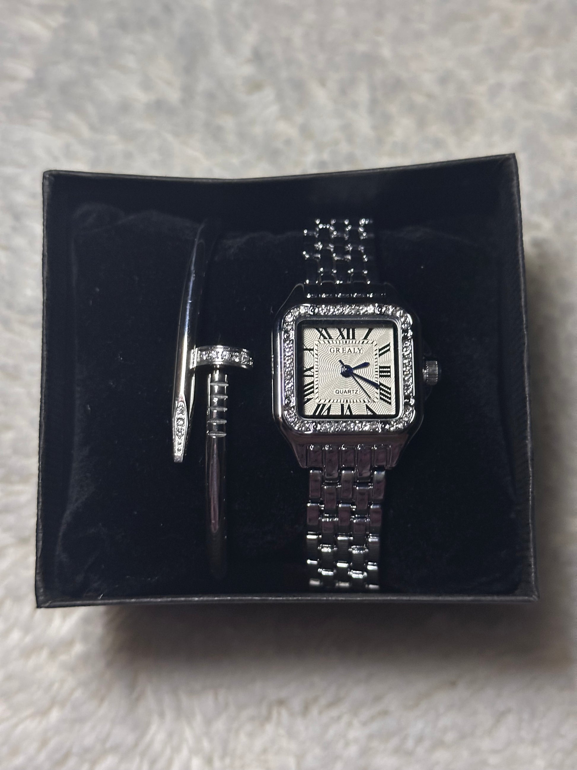 Coffret MONTRE NINA - ARGENT